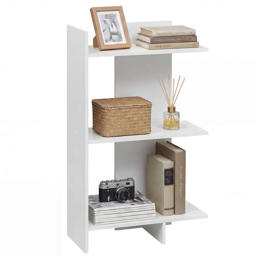 1 PCS 39.5" H x 23.5" W 3-Tier Wooden Bookshelf, Free Standing Open Storage Shelf with Anti-Tipping Kit