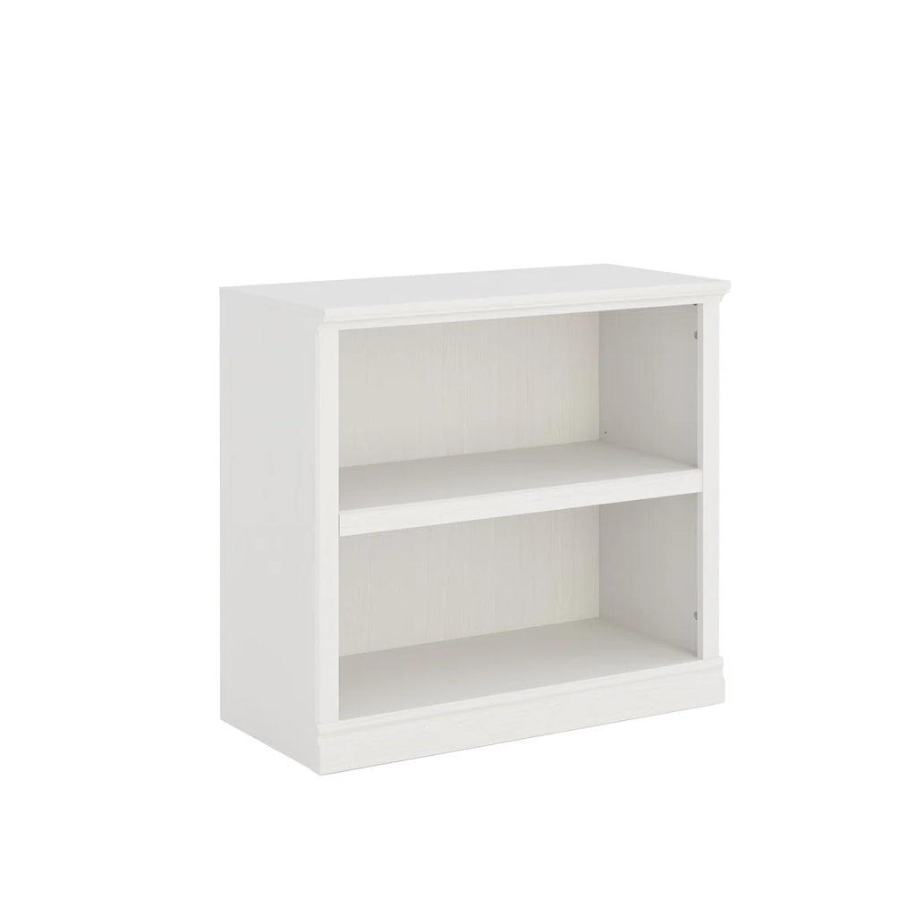 2 Tiers 30" Bookcase, Home Office Storage Floor Standing Bookshelf with Adjustable Shelf