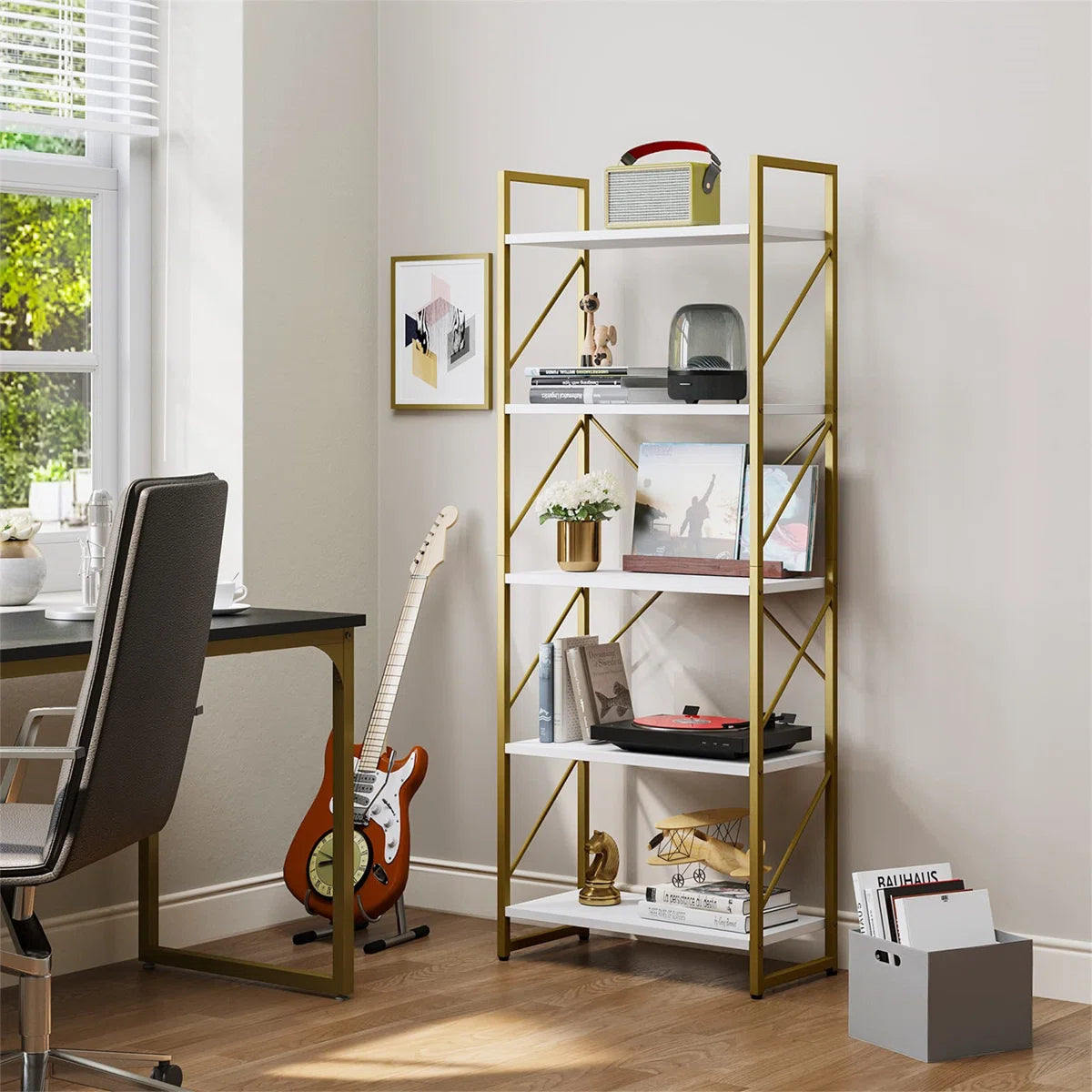 Modern 5 Tiers Bookshelf
